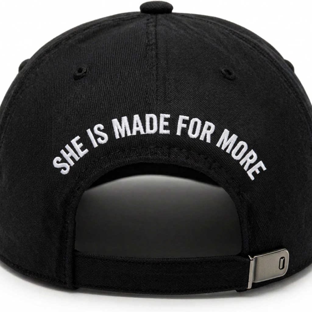 She Is Made For More Dad Cap - Back
